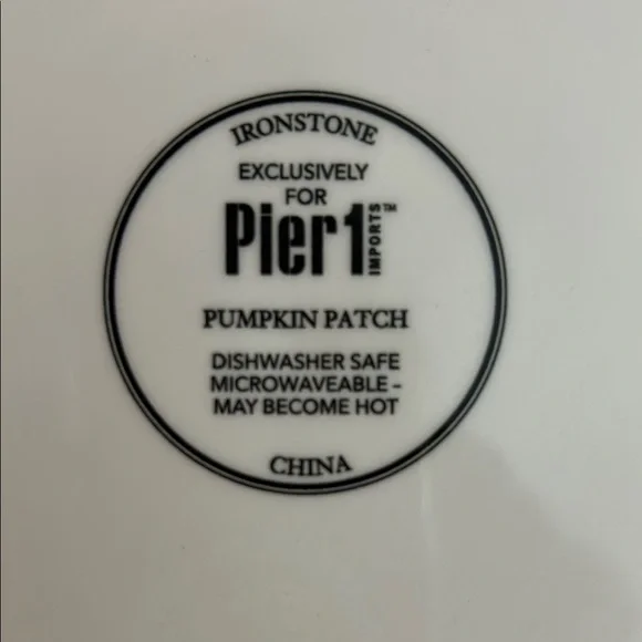 PIER 1  PUMPKIN PATCH SQUASH PLATE - Picture 8 of 11